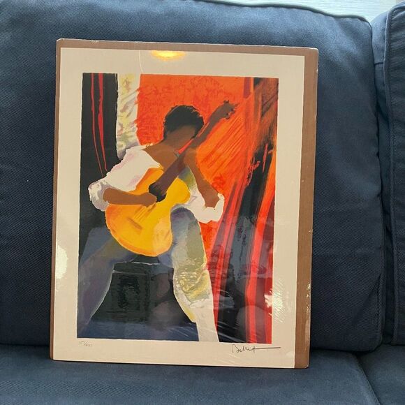 "Musique Chaude" by Emile Bellet Lithograph - Picture 2 of 8